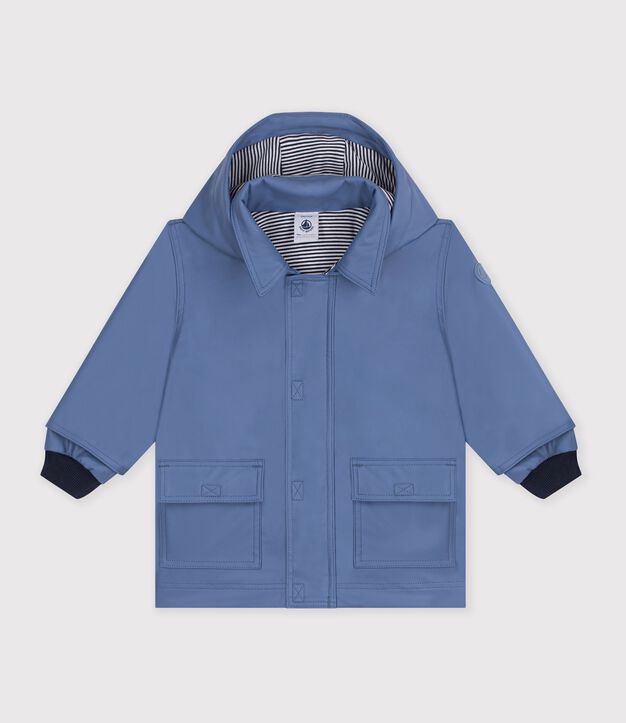 Babies' iconic plain raincoat blue