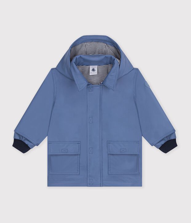 Babies' iconic plain raincoat blue
