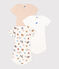 Babies' Short-Sleeved Dog Themed Cotton Bodysuits - 3-Pack variante 1