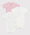 Babies' short-sleeved printed cotton wrapover bodysuits - 3-Pack variante 2