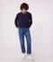Women's plain cotton sweatshirt SMOKING blue
