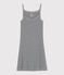 Women's Iconic Strappy Cotton Dress SMOKING blue/MARSHMALLOW white