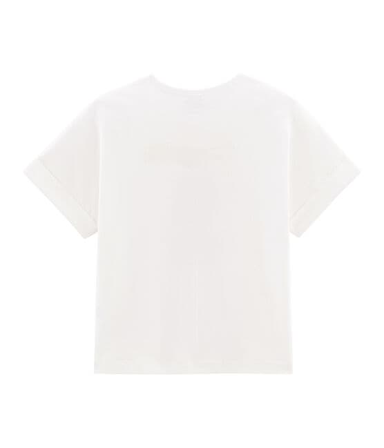 Girls' Short-Sleeved T-Shirt MARSHMALLOW white