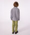 Boys' checked cotton shirt SOIR blue/MILK