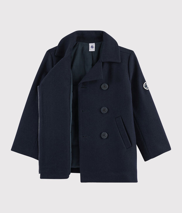 Boys' woollen reefer blue