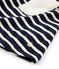Girl's Long-sleeved Dress SMOKING blue/COQUILLE beige