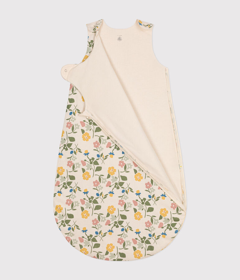 Babies' Floral Cotton TOG 2 Sleeping Bag Ecru/multicolor
