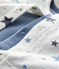 Babies' Starry Blue Velour Two-Piece TEMPETE yellow/MULTICO white