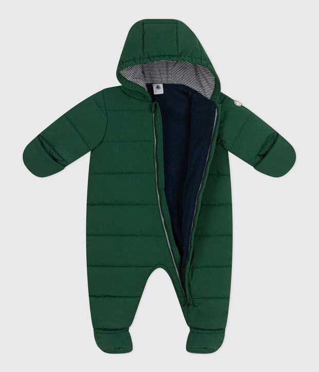 Babies' polyester snowsuit green