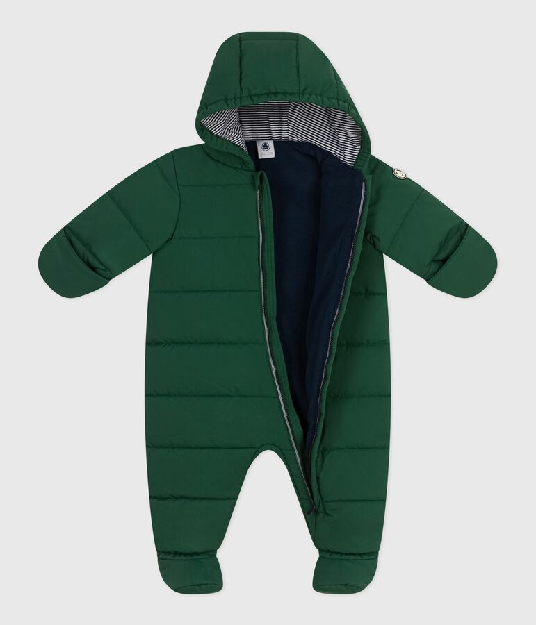 Babies' polyester snowsuit green