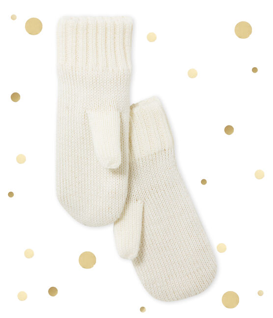 Girl's gloves COQUILLE beige/DORE yellow