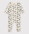 Babies' Floral Fleece Sleepsuit AVALANCHE white/MULTICO
