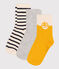 3 pairs of children's cotton socks with logo variante 1