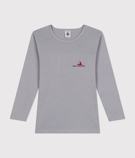 Tee-shirt manches longues en coton enfant PIGEON grey