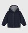 Children's plain light puffer jacket SMOKING blue