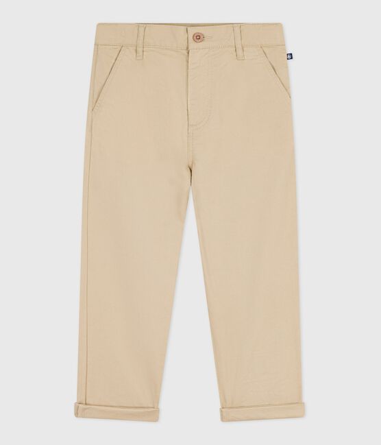 Children's cotton trousers SANDER beige