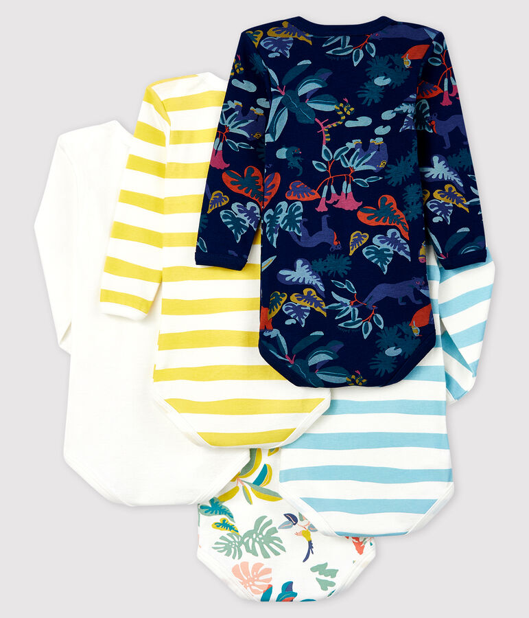 Baby Boys' Long-Sleeved Bodysuit - 5-Piece Set multicolor