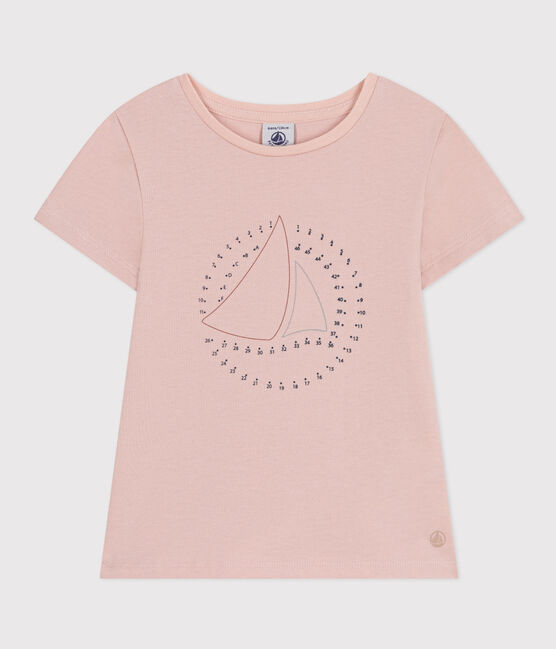 Girls' Lightweight Jersey T-Shirt SALINE pink