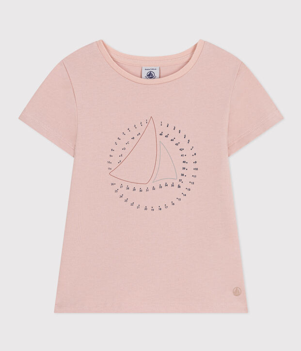 Girls' Lightweight Jersey T-Shirt pink
