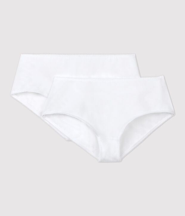 Girls' White Hipsters - 2-Pack multicolor