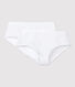 Girls' White Hipsters - 2-Pack