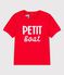 Babies' Short-Sleeved Cotton T-Shirt With Motif PEPS red