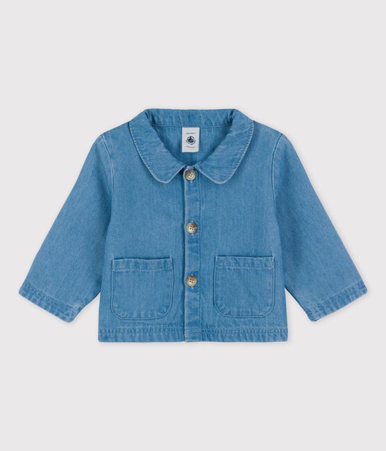 Babies' Organic Light Denim Jacket DENIM CLAIR blue