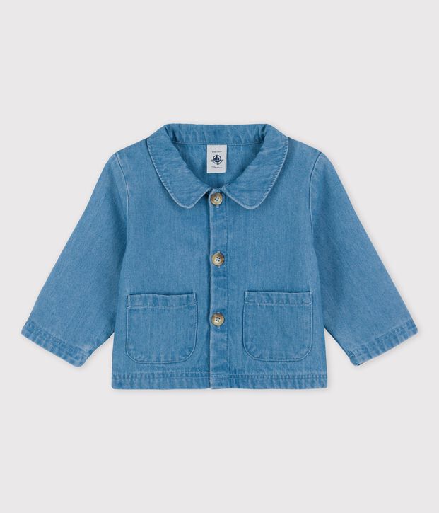 Babies' Organic Light Denim Jacket blue