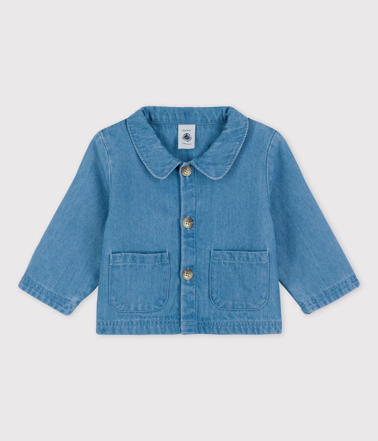 Babies' Organic Light Denim Jacket blue