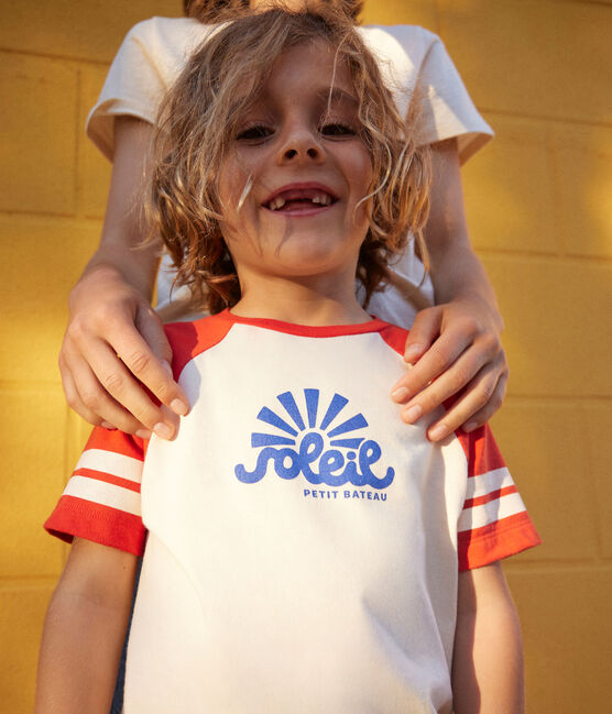 Boys' Printed Jersey T-shirt AVALANCHE red/AURORA