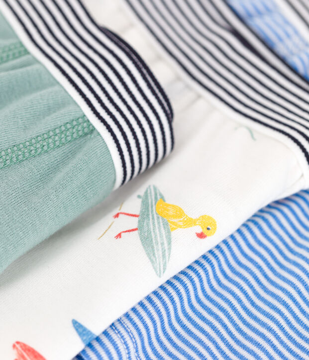 Children's surfer print cotton boxers - 3-Pack multicolor
