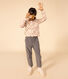 Girl's straight fit trousers in soft velvet