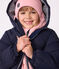 Children's plain puffer jacket SMOKING blue