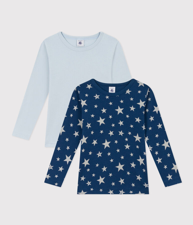 Boys' Star Long-Sleeved Cotton T-Shirts - 2-Pack multicolor