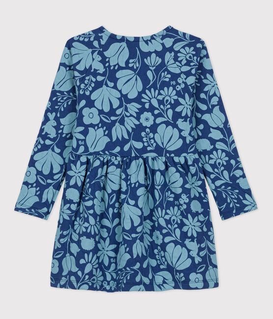 Girls' Long-Sleeved Floral Tube Knit Dress CREPUSCULE /ROVER