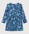 Girls' Long-Sleeved Floral Tube Knit Dress CREPUSCULE /ROVER