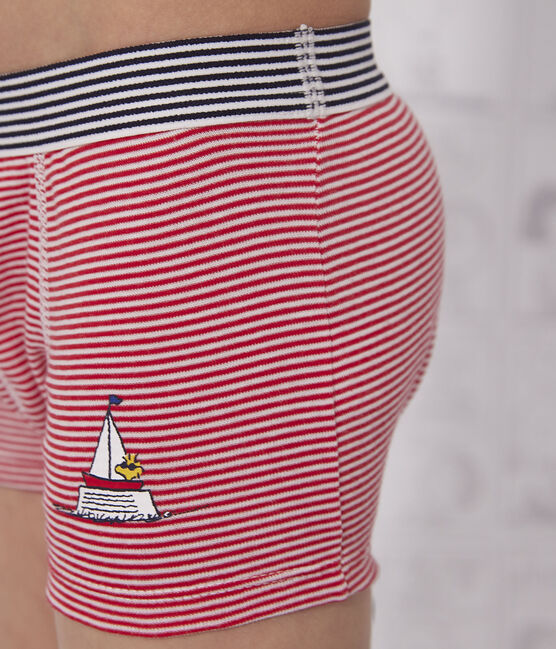 Boys' Cotton Petit Bateau X Snoopy Boxer Shorts - 3-Pack variante 1