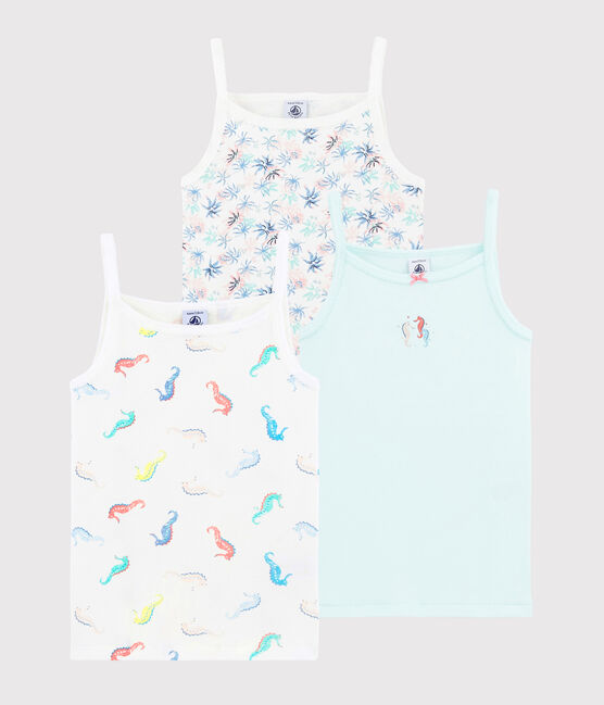 Girls' Ocean Pattern Strappy Tops - 3-Pack variante 1