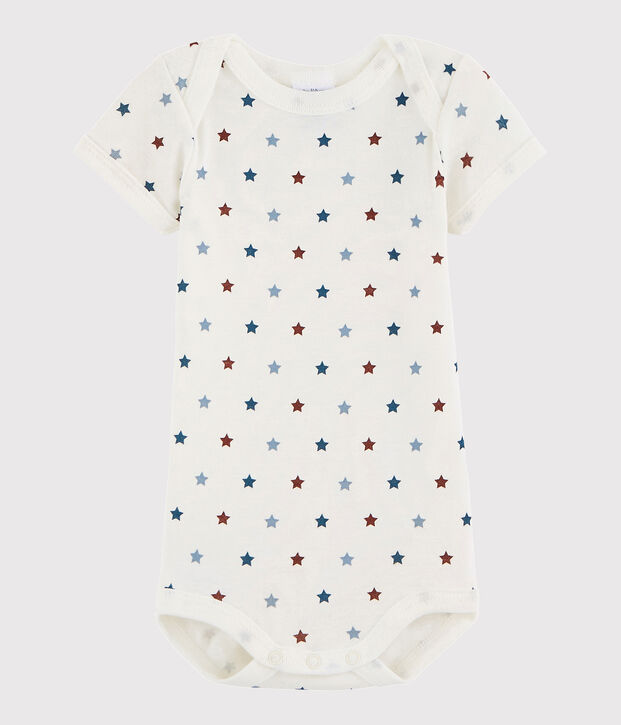 Unisex Babies' Short-Sleeved Bodysuit white/multicolor