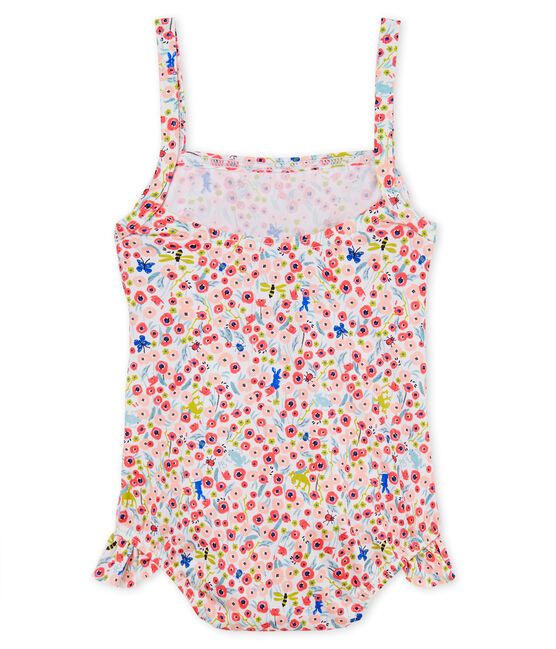 Baby girls' 1p striped print swimsuit MARSHMALLOW white/MULTICO white