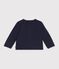 Babies' plain cotton cardigan with a heart badge SOIR
