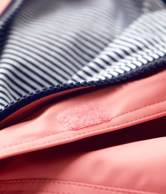 BABIES' ICONIC RECYCLED RAINCOAT PAPAYE pink