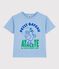 Children's short-sleeved cotton T-shirt FLO blue