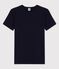 Women's Iconic Organic Cotton T-Shirt With Decorative Stitching SMOKING blue