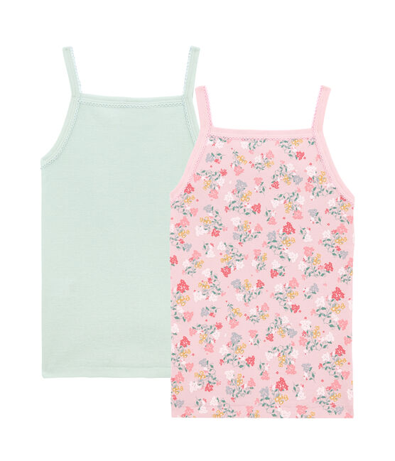 Little girl's strap vest duo variante 1