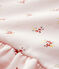 Baby Girls' Long-Sleeved Fleece Dress FLEUR pink/MULTICO white