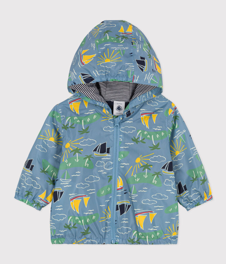 Babies' Recycled Polyester Windbreaker blue/multicolor