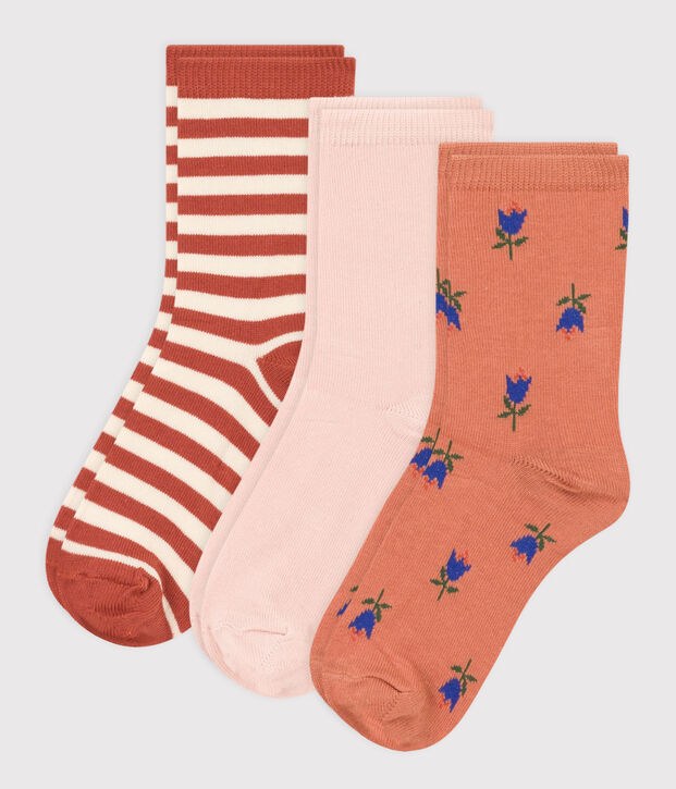 Children's Unisex Floral Socks - 3-Pack multicolor