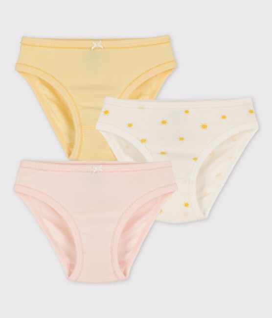 Girls' Sun Print Organic Cotton Briefs - 3-Pack variante 1