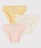 Girls' Sun Print Organic Cotton Briefs - 3-Pack variante 1